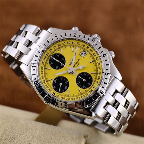 breitling chronomat longitude yellow|breitling a20048 price.